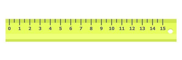 green plastic ruler vector