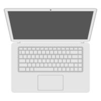 laptop computer cartoon vector object