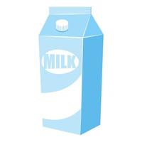 paquete de papel de leche vector