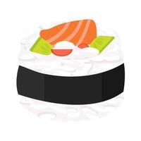 Japanese cuisine sushi vector