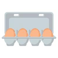 a box of eggs vector