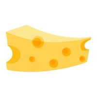 objeto de vector de dibujos animados de queso de comida