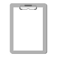 clipboard and blank paper vector