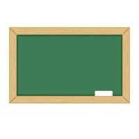wood frame blackboard vector
