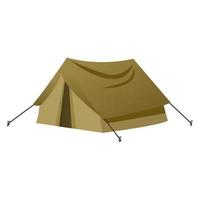 camping tent cartoon vector object