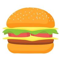 hamburger cartoon vector object