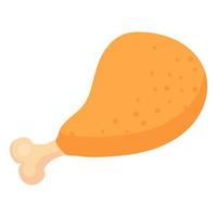 chicken leg cartoon vector object