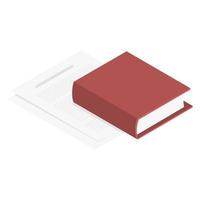 book and document paper vector