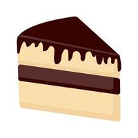 chocolate cheese cake vector