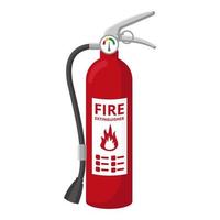 fire extinguisher cartoon vector object