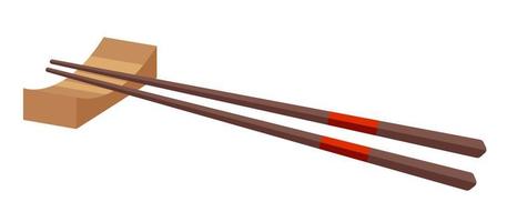 chopsticks and rack vector