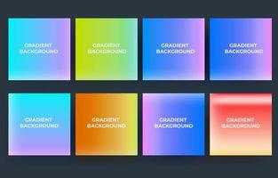 Collection set gradient background vector