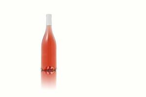 Isolated various of wine bottle on white background, fit for your design element.3D rendering. photo