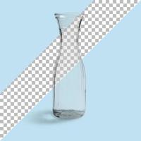 Isolated water carafe with transparency