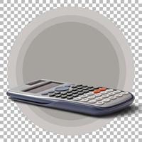 Digital calculator isolated on transparent background photo