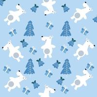 Christmas and New Year pattern vector graphic illustration