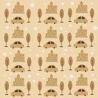 Building vector graphics, cars and trees