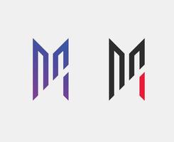 M letter logo vector template Creative modern shape colorful monogram Circle logo company logo gMd logo