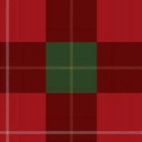 Red and green tartan plaid Scottish seamless pattern vector