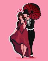 nice love couple vector