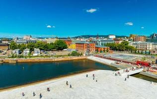 Beautiful panorama of Oslo on a summer day, Norway photo