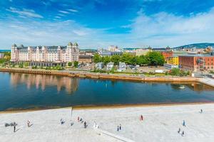 Panoramic cityscape of Oslo on summer day, Norway photo