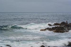 fisherman on the north coast of gran canaria photo