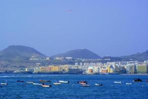 panoramic view of the city of las palmas photo