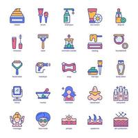 Skin Care icon pack for your website design, logo, app, UI. Skin Care icon outline design. Vector graphics illustration and editable stroke.