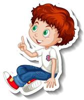 personaje de dibujos animados de chico de pelo rojo