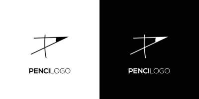 Simple and unique Pencil logo design vector