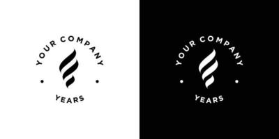 Modern and elegant F logo design vector