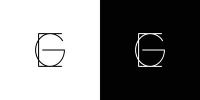 Unique and modern EG initials logo vector