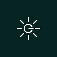 Modern and unique combination logo design of start and light symbols 2 vector