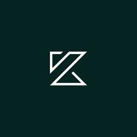 a simple and modern initial K logo design