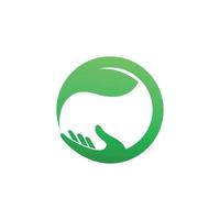 logotipo fresco y moderno para empresas de hierbas vector