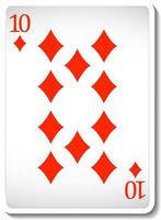 Ace of Diamond Playing Card Isolated vector