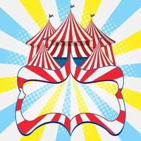 Empty Carnival Circus Banner vector