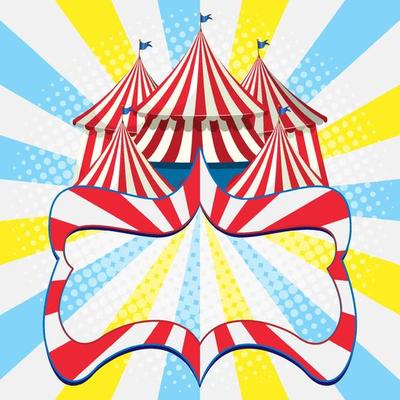 Empty Carnival Circus Banner