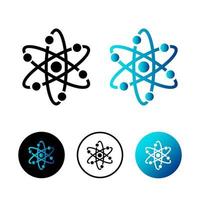 Abstract Atom Science Icon Illustration