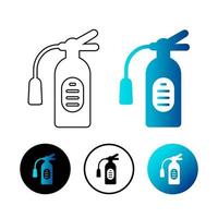 Abstract Fire Extinguisher Icon Illustration vector