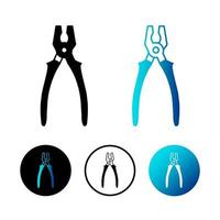 Abstract Plier Icon Illustration vector