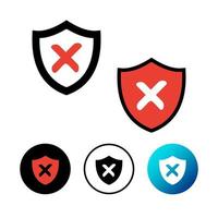 Abstract Unsafe Icon Illustration vector