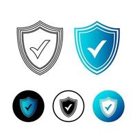 Abstract Safe Symbol Icon Illustration vector