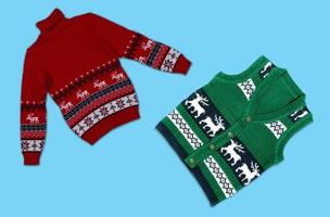 Set of sweater with christmas style