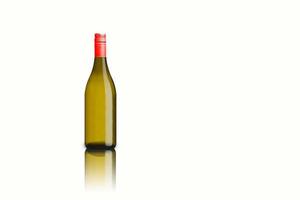 Isolated various of wine bottle on white background, fit for your design element.3D rendering. photo