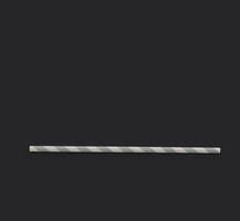 Close up view isolated colorful paper straw on dark background. fit for your design element. photo