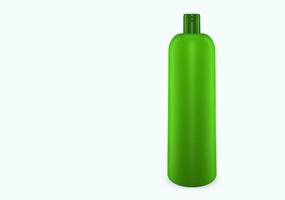 Lime shampoo plastic bootle mockup isolated from background photo