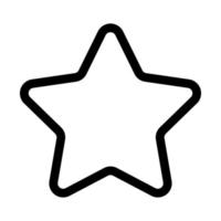 icono de línea de estrella vector