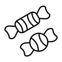 Candy Line Icon vector